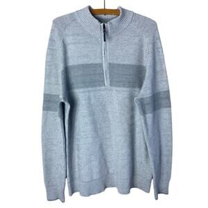 Smartwool Men’s Sz Large M23 Ripple Ridge 1/2 Zip Sweater Gray Style# SW016466